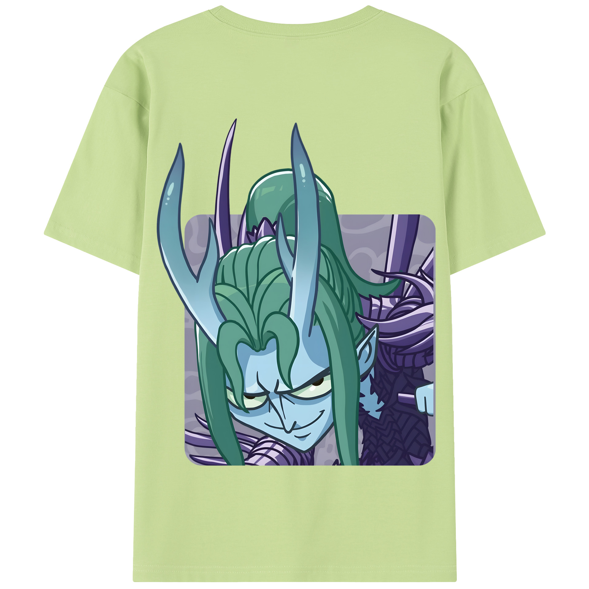（画像用） Ne Zha 2 ナタ 魔童の大暴れ 綿100％半袖Tシャツ（背面プリント）